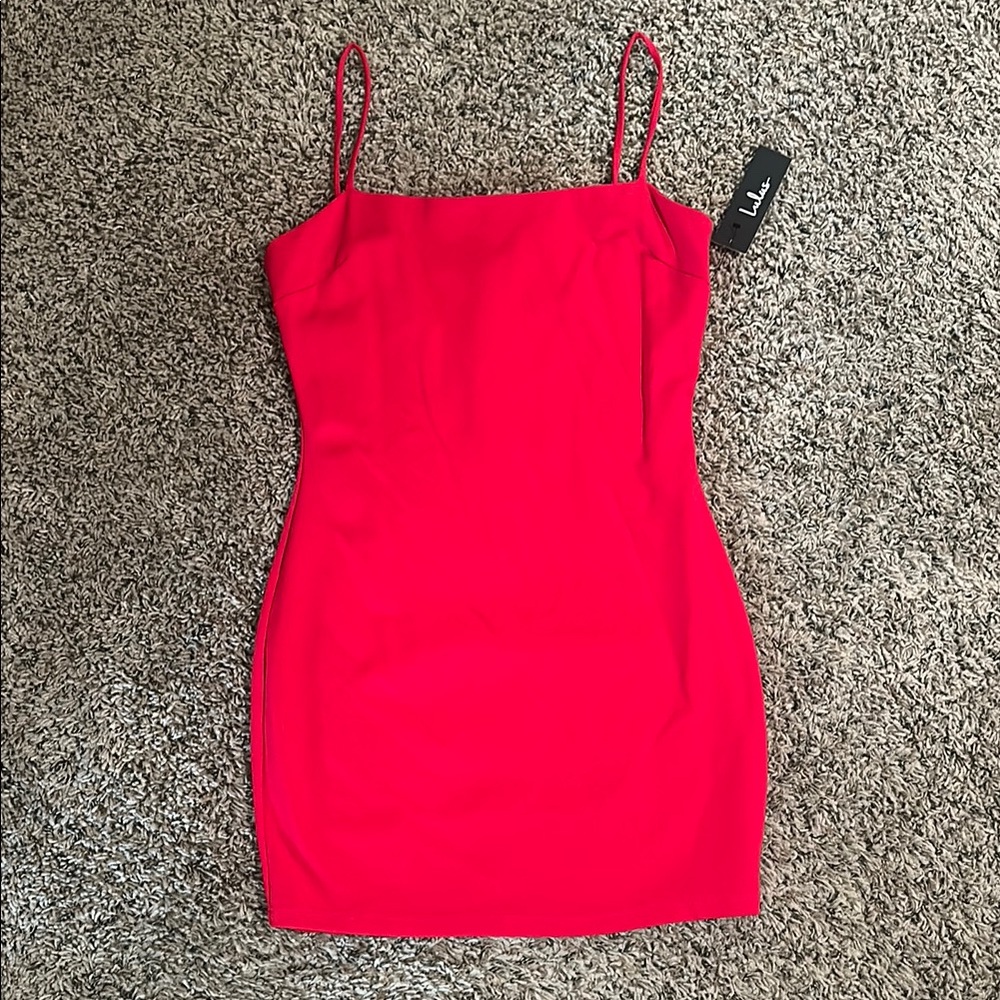 Lulus Red Spaghetti Strap Dress